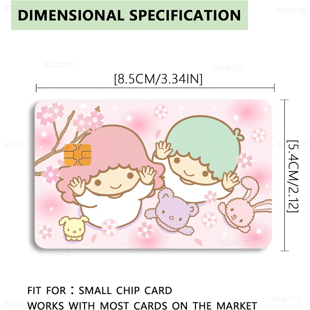 L-Little T-Twin s-stars Fashion Matte Gold Silver Black Matte Film Skin Sticker Tape for Bank Credit Debit Card