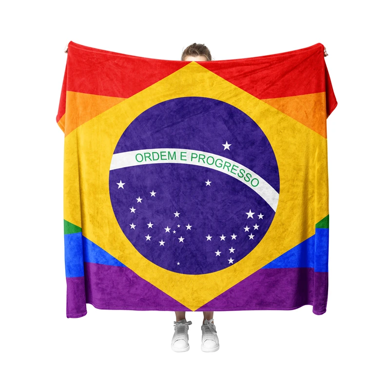 

Плед Aertemisi Brazil LGBT Rainbow Pride для домашних животных: для маленьких, средних и крупных собак, кошек, щенков, котят, для декора дивана и кушетки