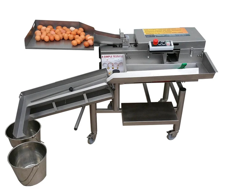 Poultry farm egg collector machine for egg white and yolk separate