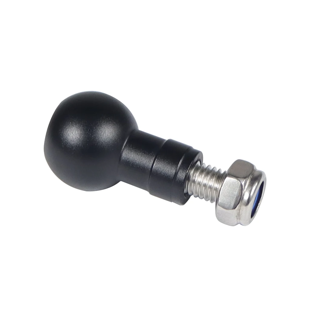 Aluminiumlegierung 17 mm Kugelkopfadapter auf 1/4 M6 Schraubenlochhalterung für Stativ Selfie Fahrradgriff Griff Ständer Telefonhalterung – Detail 9