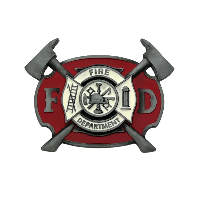 Fire double ax belt buckle