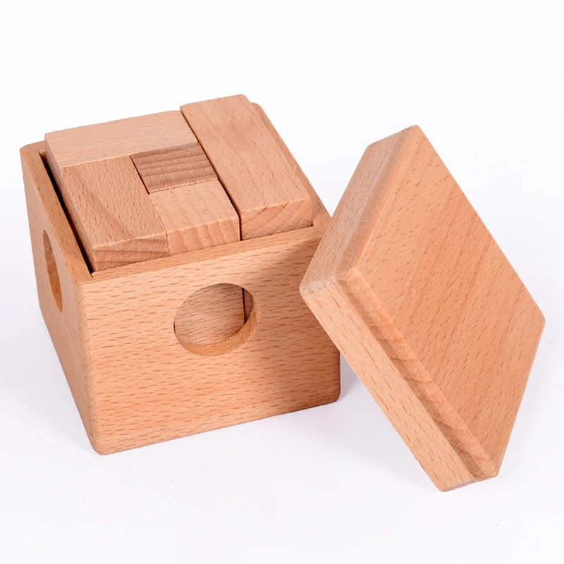 

Soma Cube Puzzle Wooden BrainTeaser Box Luban Lock Casse Tete IQ Challenge Games Kids Toys Educational Montessori