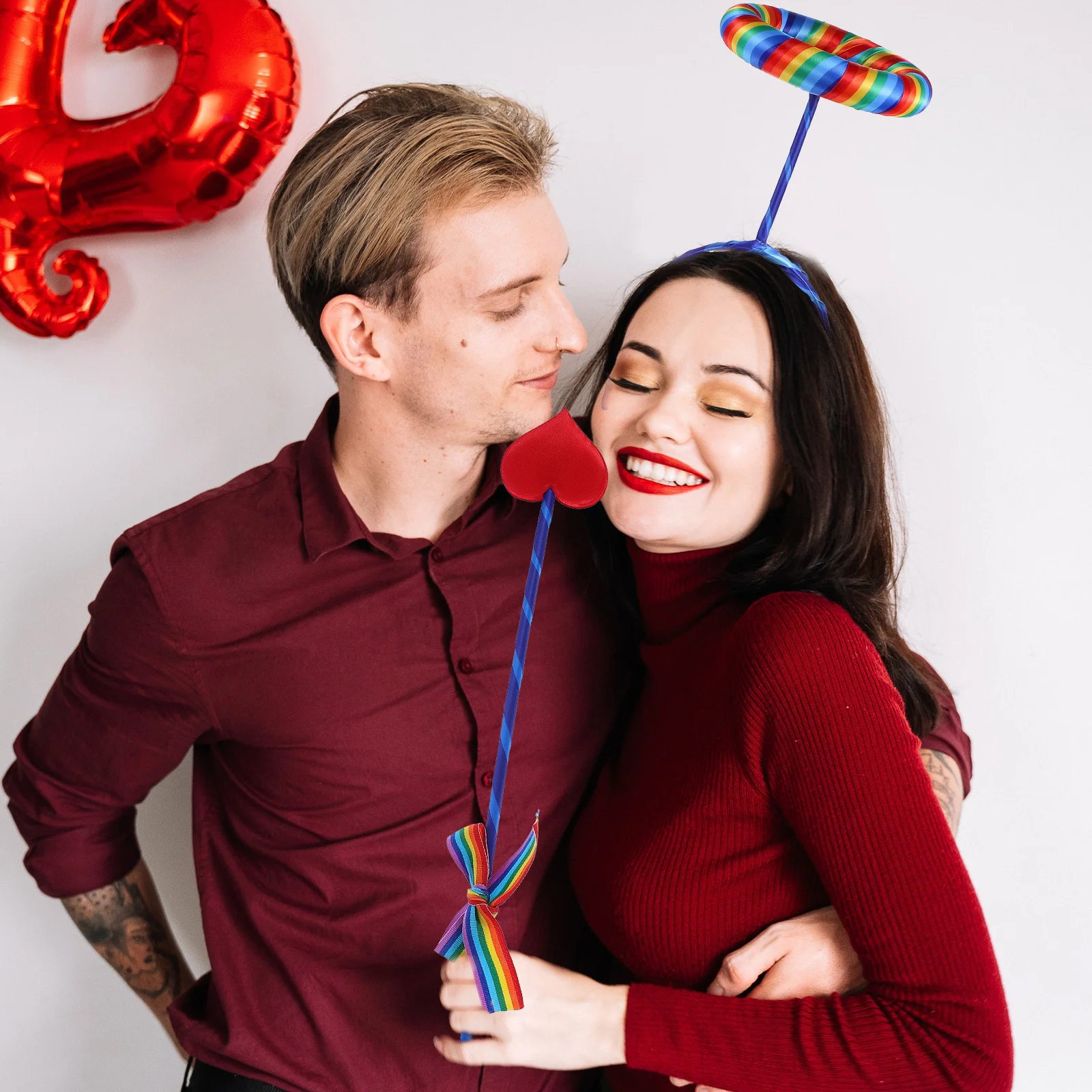 

1Set Cupid Bow Arrow Headband Foam Costume Accessory Lightweight Durable Valentine Cosplay Party Photography Props