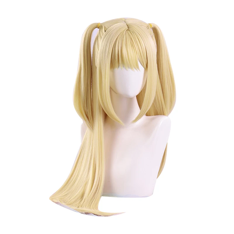 Nueva peluca de cosplay MisaMisa sexy negra para Halloween, fiesta de juegos de rol de Navidad, juego de cómic, nuevo en stock Death Note
