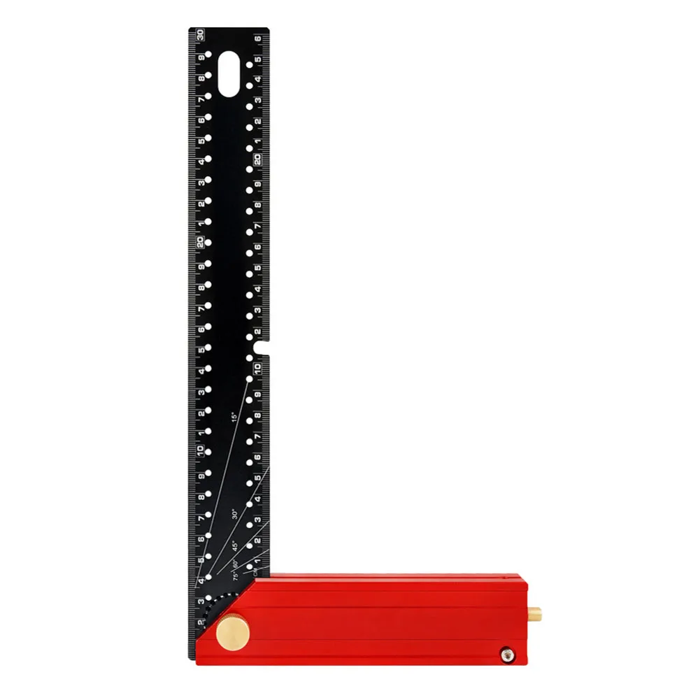303x165x19mm 90 Degree Angle Ruler 90 Degree Angle Measurement Tool Anti-slip Protection Compact Size Multi-function Tool