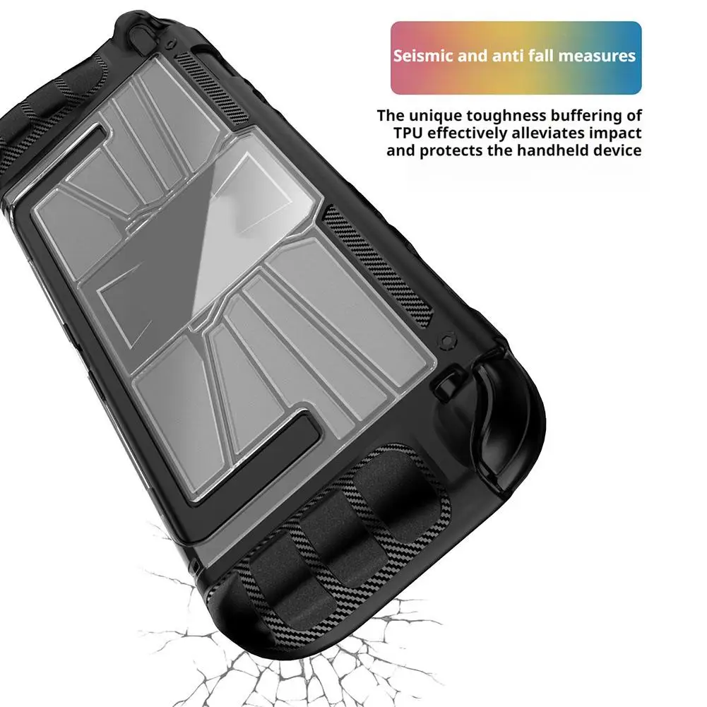 Чехол для ПК + ТПУ с подставкой для переключателя 2, защитный чехол для портативной консоли, противоударная задняя крышка, игровой аксессуар с защитой от царапин P6M5