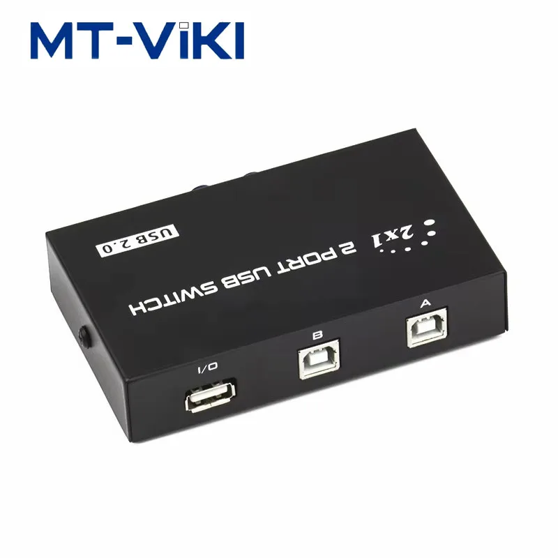 2 Port Manual USB Switch Box Two Computers Share One Printer 2 in1out USB2.0 HUB Splitter Converter