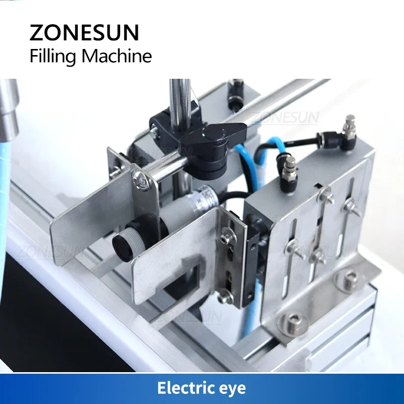 ZONESUN ZS-DTGT900U Máquina Automática de Llenado de Pasta con Bomba de Rotor, Línea de Envasado de Salsa Picante, Mantequilla de Cacahuete y Mayonesa