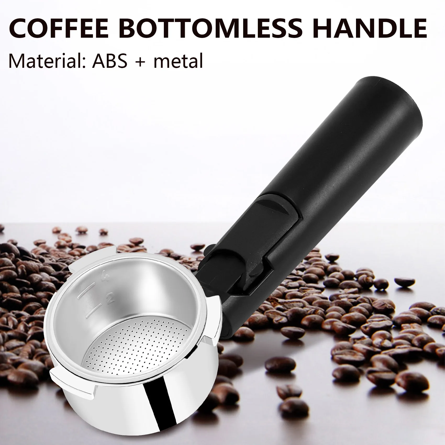 M14K51Mm Bottomless Filter Coffee Machine Accessories Domestic Coffee Machine Accessories Bracket Handle Hollow Handle