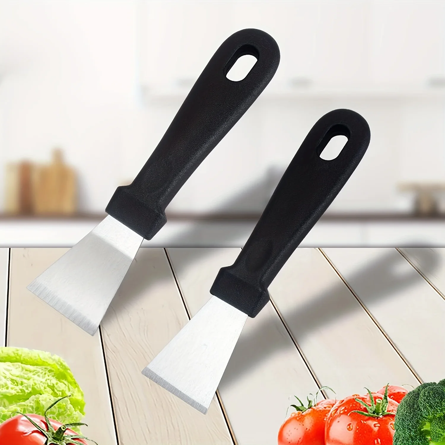 Stainless Steel Scraper Multi Use Tool for Removing Labels Stickers Paint from Glass Stovetop Adhesive Cleaner Kitchen Gadget image 2
