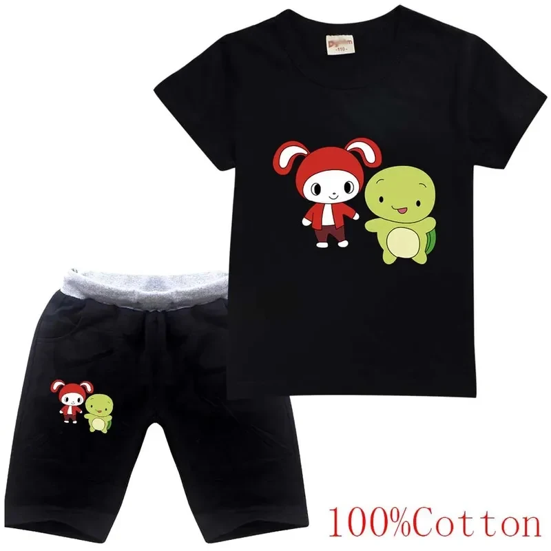 

New Halloween Cosplay Costume JJ Mikey Girls Boys Clothes Set Summer Kids Tshirt Pants Casual Sport Suits 2pcs Maizen JJ T-2026★