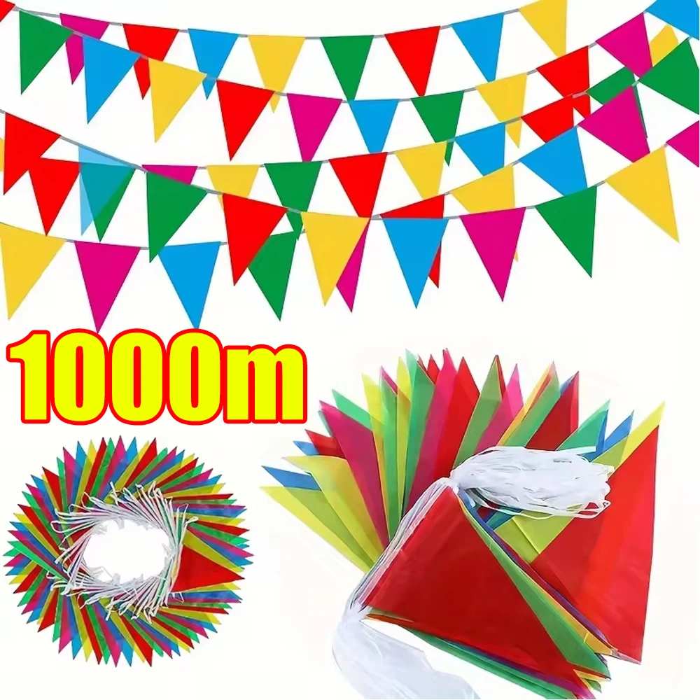 drapeaux-de-banderole-multicolores-50-1000mm-drapeaux-de-banniere-de-fanion-triangulaire-colore-pour-theme-de-carnaval-fete-d'anniversaire-decor-d'evenements-en-plein-air