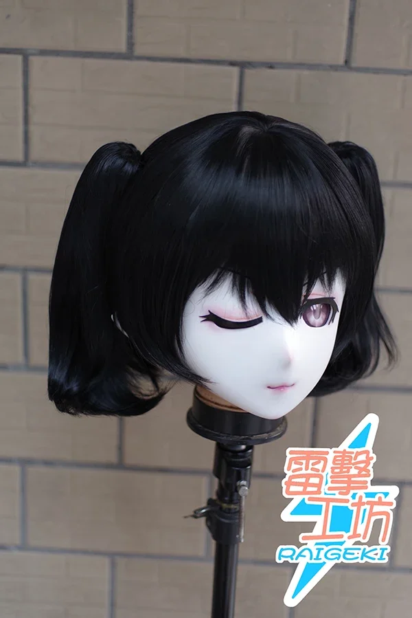 (RAIGEKI MAKS 55) Resin 3/4 Head Female/Girl Kigurumi Anime Cosplay Masks Crossdress Japan Role Lolita Crossdresser DOLL BJD Cos