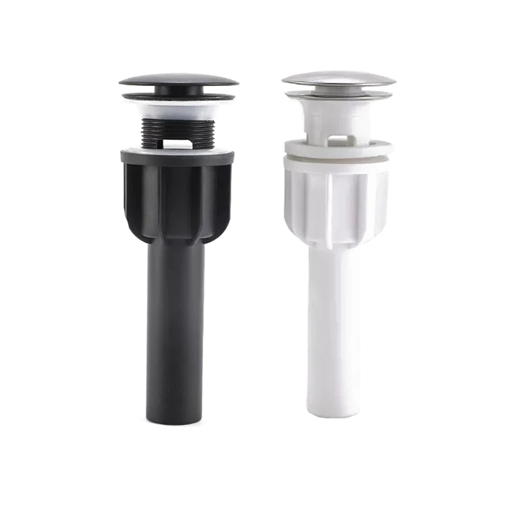 Black Basin Drain Bathroom Sink Drainer Press Open Pop Up Filter Fixture Waste Stopper Set Black Washbasin Accessory Renovation