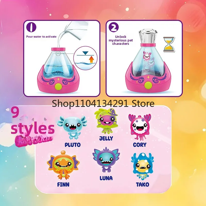 Original Silverlit Pet Magic Bottle Interactive Surprise Sound & Light Blind Box Children's Day Surprise Toy Interactive Gift