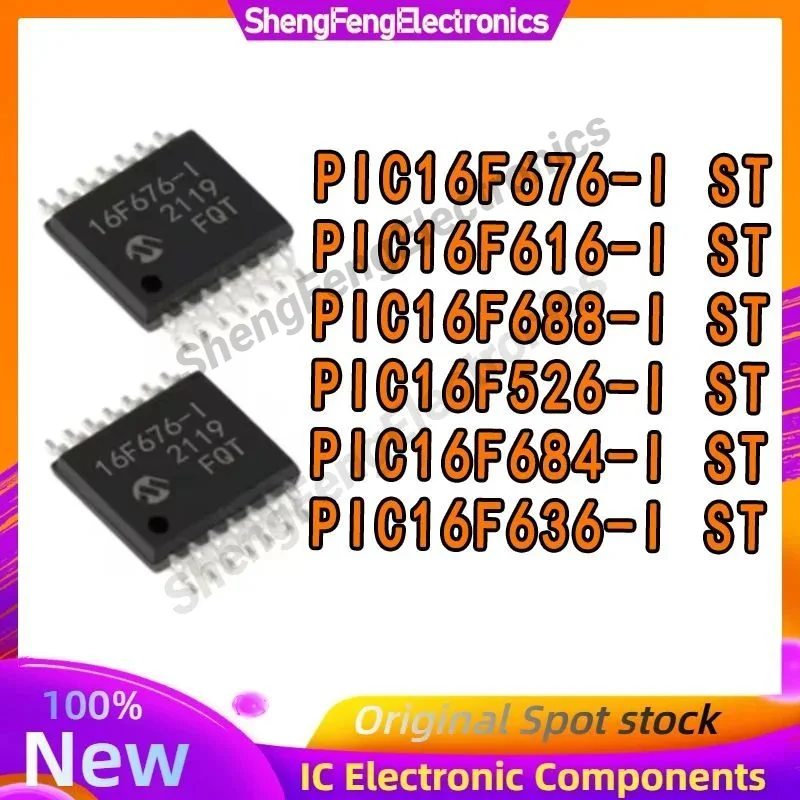 

PIC16F505-I/ST PIC16F526 PIC16F616 PIC16F636 PIC16F684 PIC16F688-I/ST PIC16F IC CHIP TSSOP-14