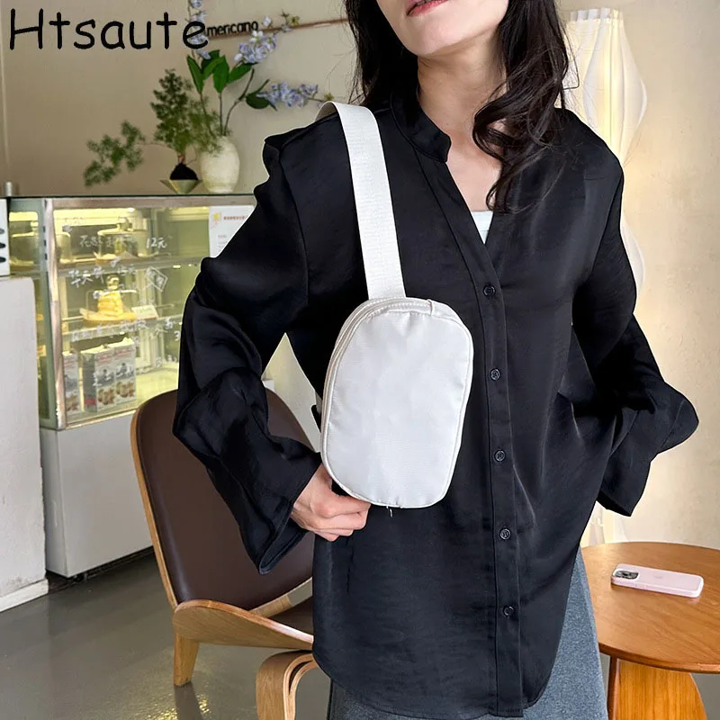 

Casual Men's Crossbody Bag Wear-Resistant Chest Pack with Adjustable Shoulder Strap Oxford Women Traveling Chest Packs bolsos
