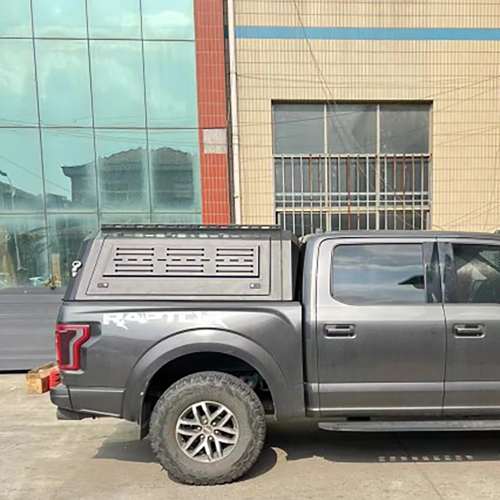 

High Quality Aluminum Alloy 5.5FT Tonneau Cover Waterproof Foldable Off-Road Hardtop for Ford F-150 Truck Roof Canopy Cargo Bed