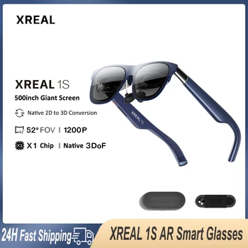 XREAL 1S Smart AR Glasses 2D to 3D 500" Giant Screen 3DoF Private Cinema Pocket TV Movie L