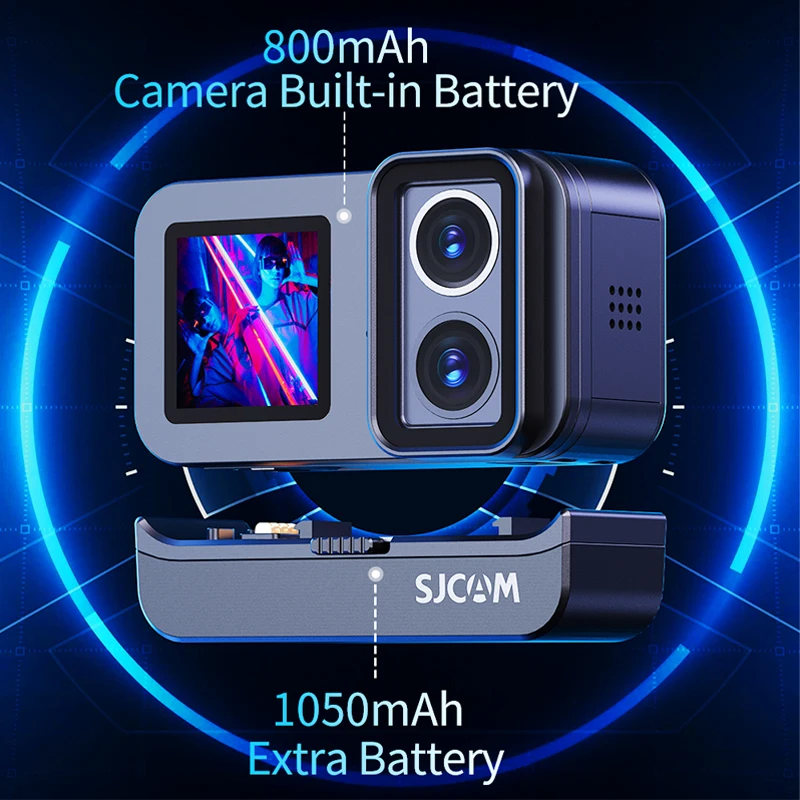 SJCAM SJ20 4K Anti-Shake Action Camera Dual Lens Waterproof 5G WiFi Touch Screen Motion Detection Multifunctional Sports Cam