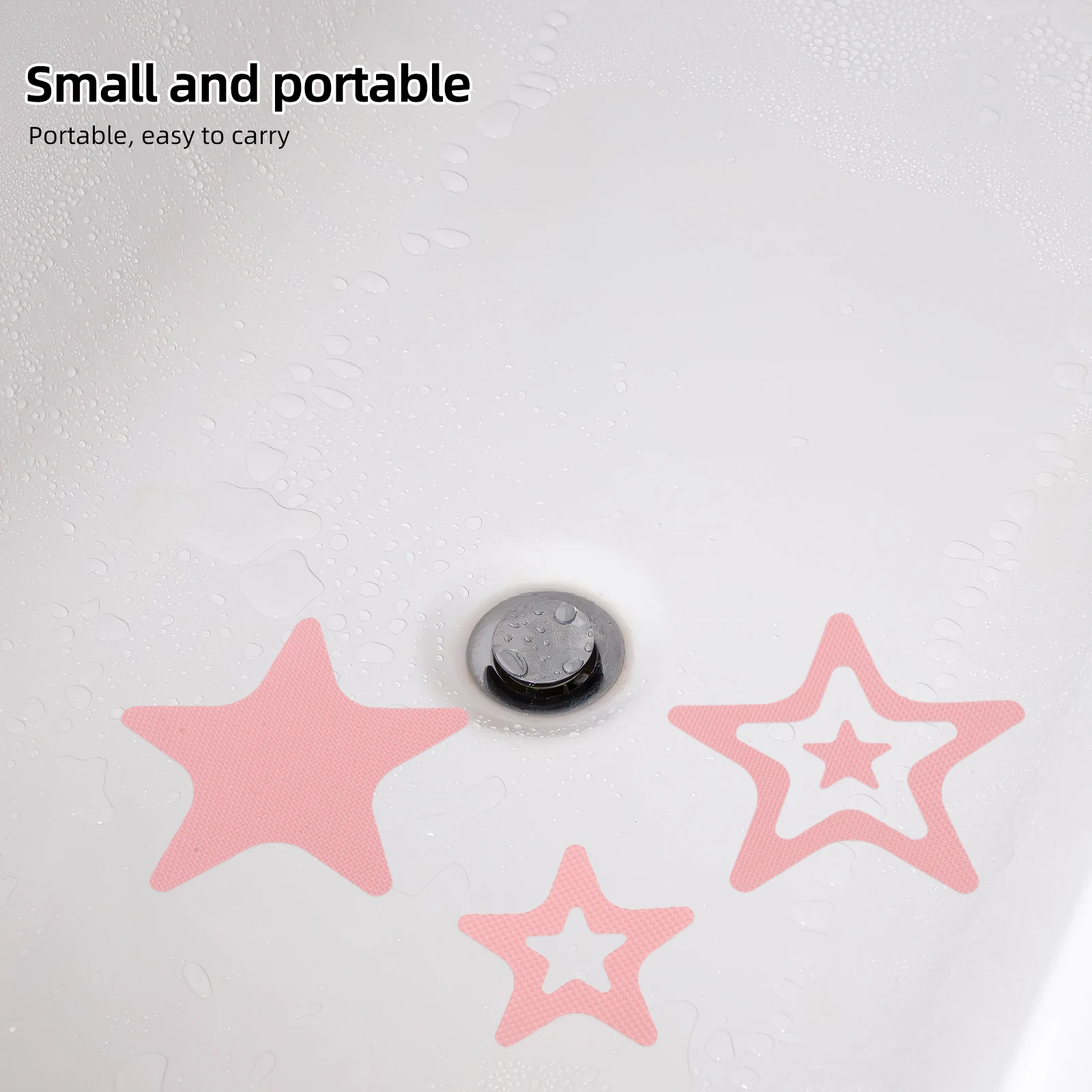 

12pcs Anti Slip Shower Mat Cute Star Peva Bath Stickers Bathtub Accessories Non Skid Grip Kids Adults Waterproof Floor Decal