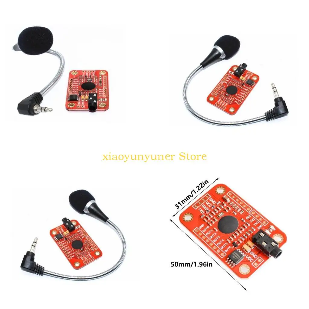 

P9JB Speech Recognition Module Voice Control Development Board Intelligent Voice Recognition Sensors Module With Microphone