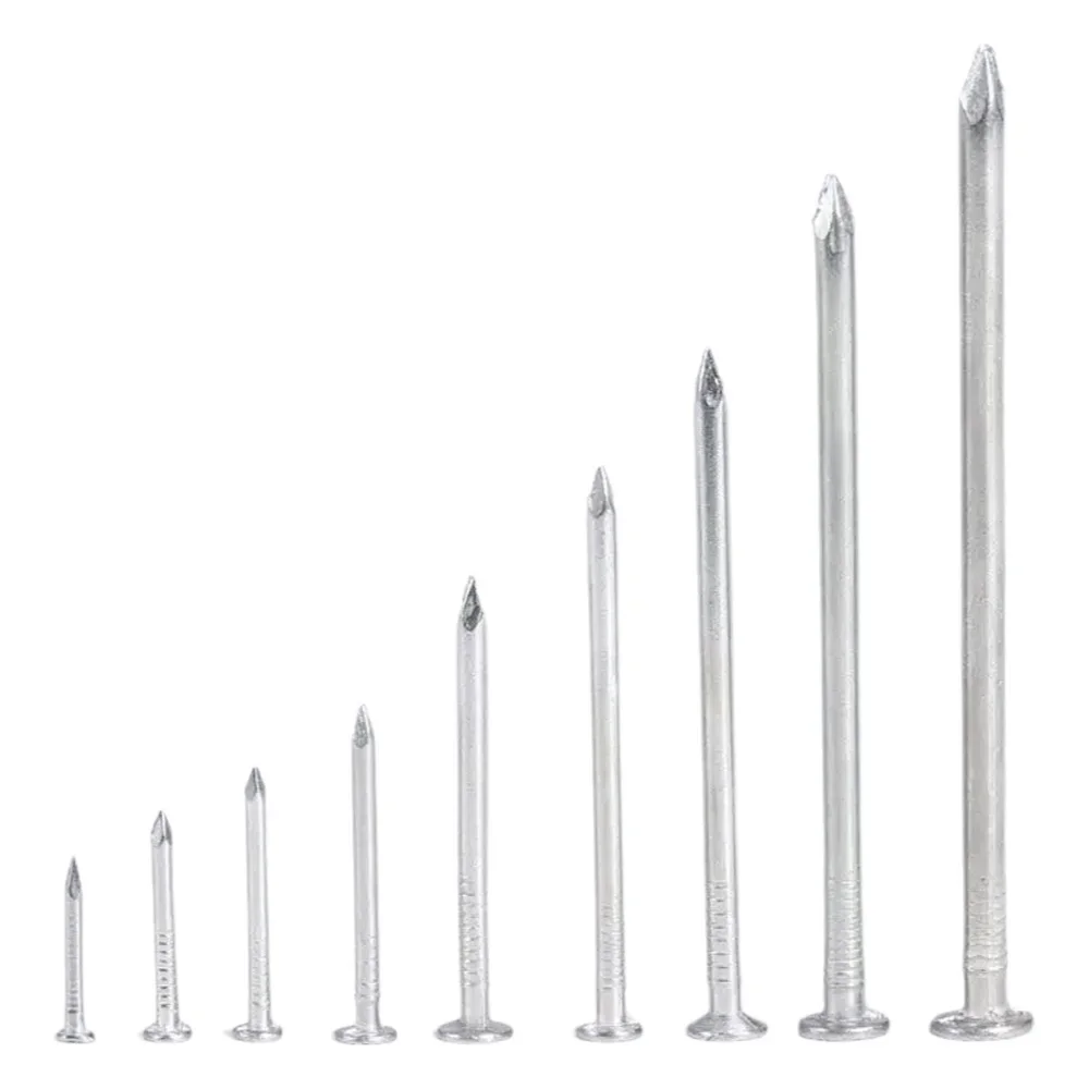 

50-600pcs M1.5-M5 Flat round Head Stainless Steel Nail for Hanging Pictures Wall & Wood Finishing Hardware Nails 304 Steel