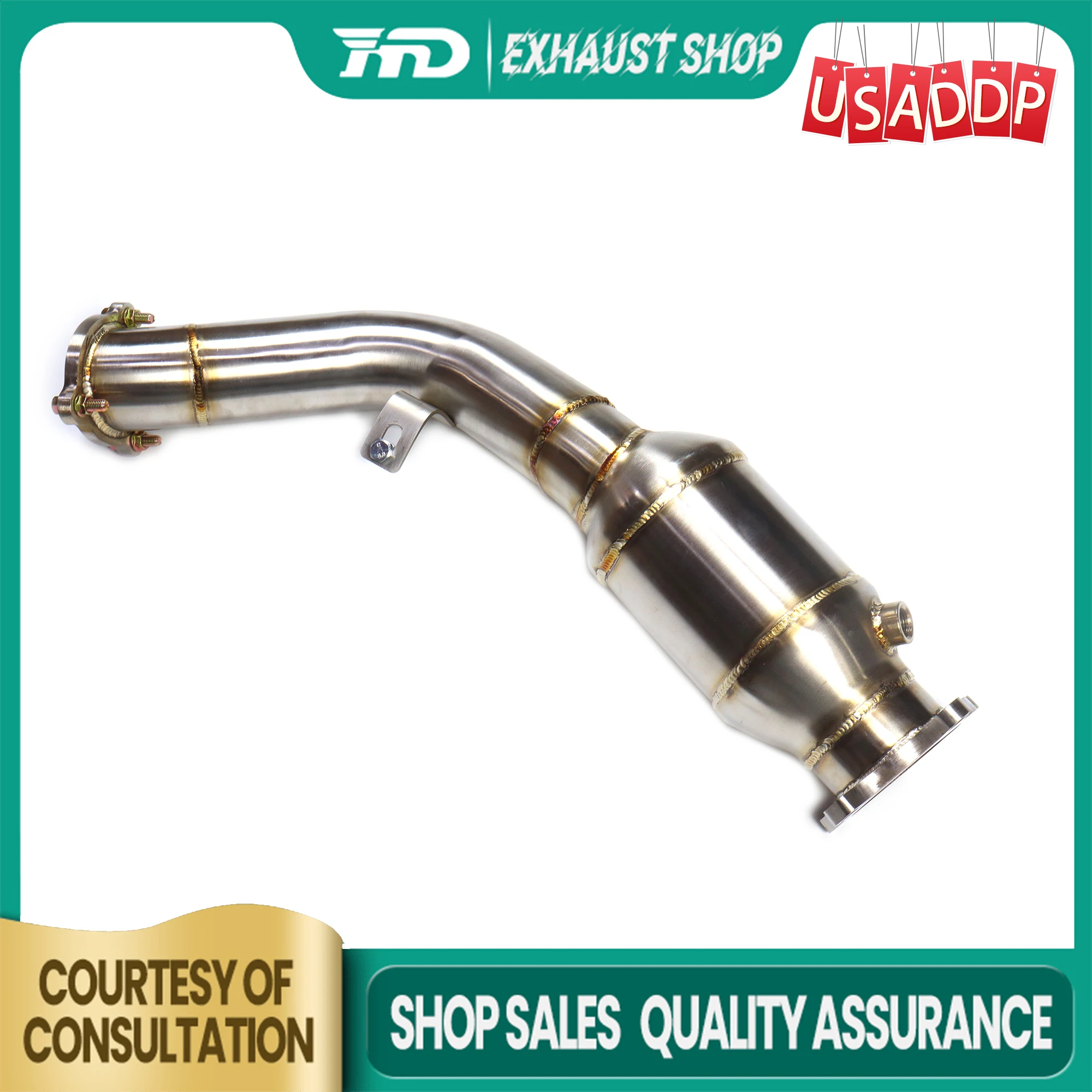 

Downpipe Exhaust system for Audi A4 A5 B8 2.0T Stainless steel Unique sound design Non-destructive installation