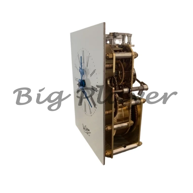 عجلة توازن زنبركية للشعر، حركة حفظ الوقت، معدات نحاسية بالكامل، ساعة طاولة، شريط حركة، حركة ساعة حفظ الوقت #2