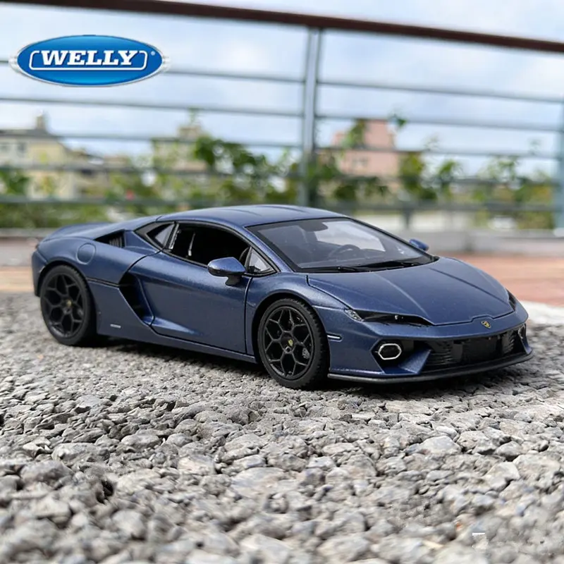 1:24 Lamborghini Temerario Alloy Sports Car Model Diecasts Metal Track Racing Vehicles Car Model Simulation Collection Kids Gift