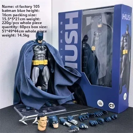 ct-toys-mafex-no105-batman-hush-blue-version-action-figure-multi-joint-movable-dc-hero-collectible-model-desktop-displa-gift-wy