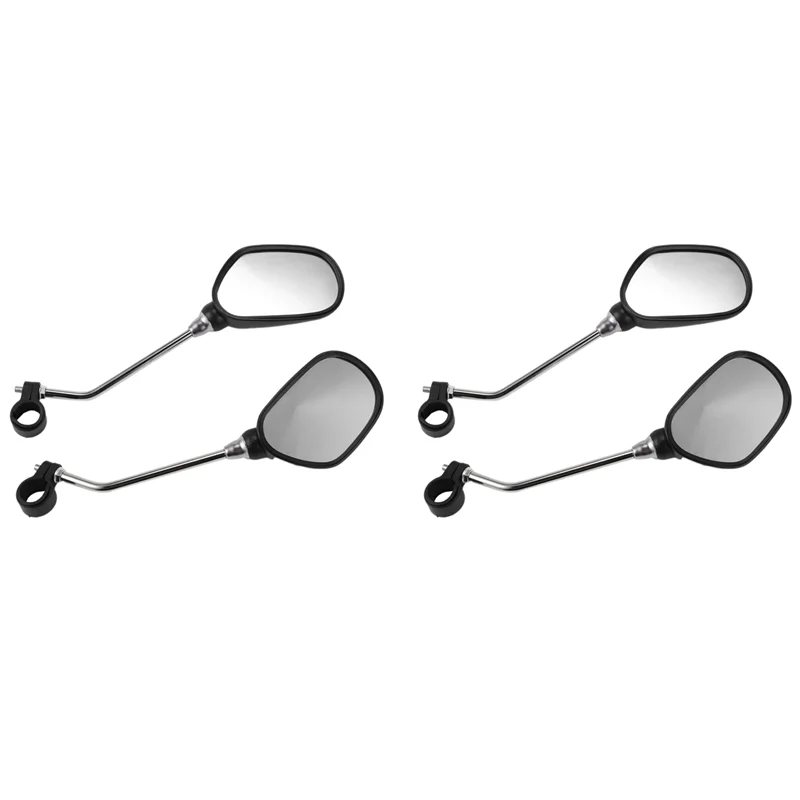

2 Pair Bike Rearview Mirror Safety Bicycle Rear View Glass Mirrors Adjustable Cycling Rearview Left Right Mirror-AT20
