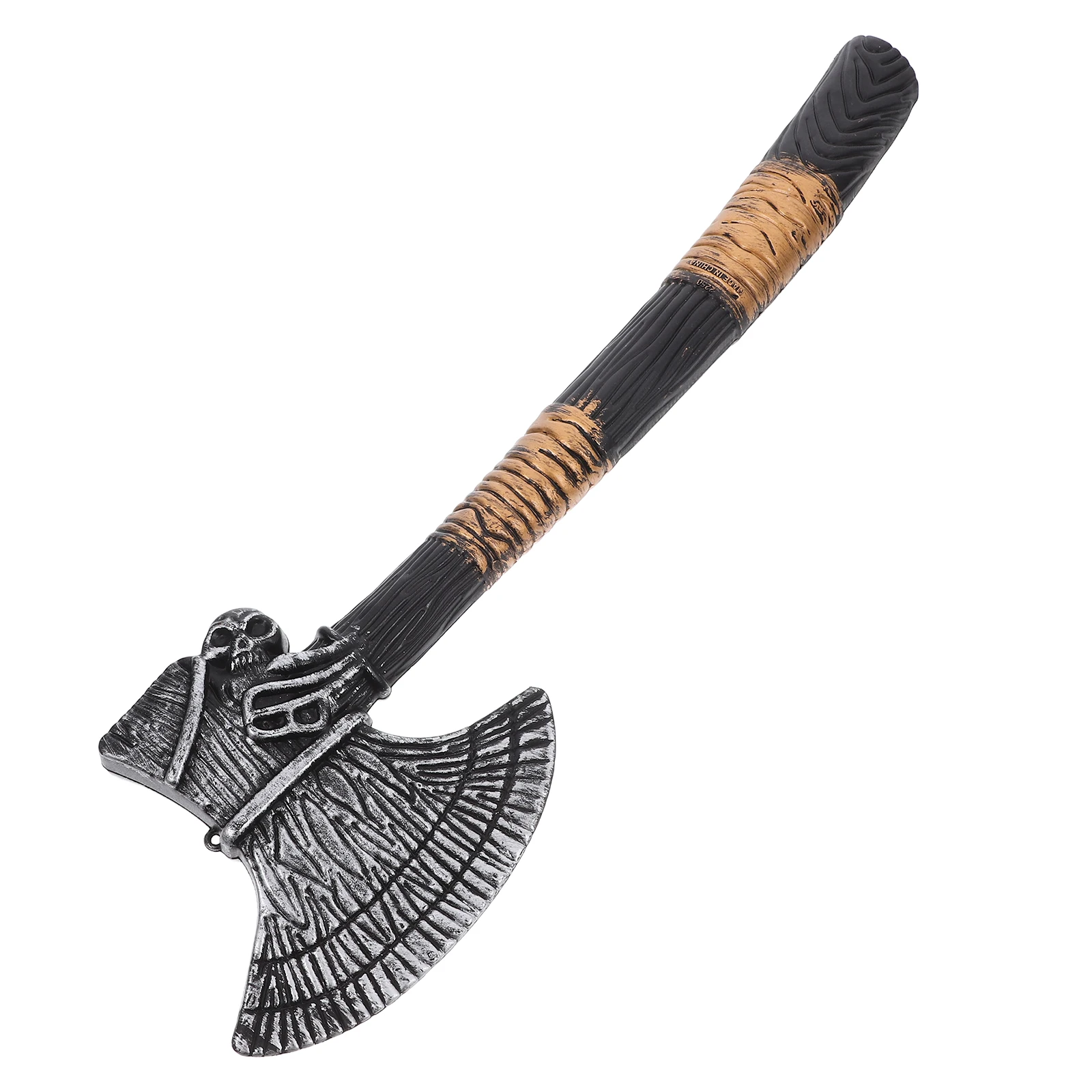 

Viking Axe for Costume Cosplay Plastic Hand Axe Prop Fake Halloween Decoration Scary Party Accessory Black Faux Hatchet