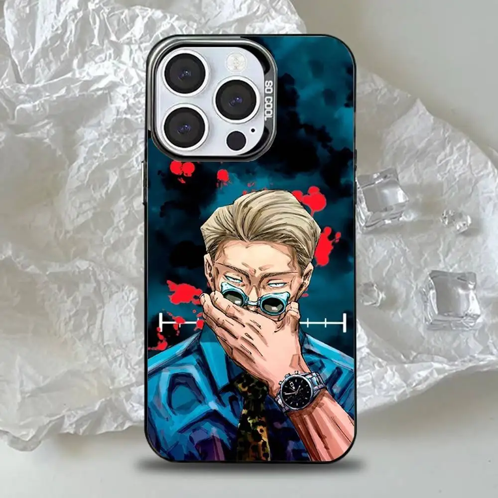 Funda de teléfono Kento n-nanami para iPhone 16,15,14,13,12,11,Pro,Max,Plus,Mini,XS,SE, parachoques duro mate negro anticaída