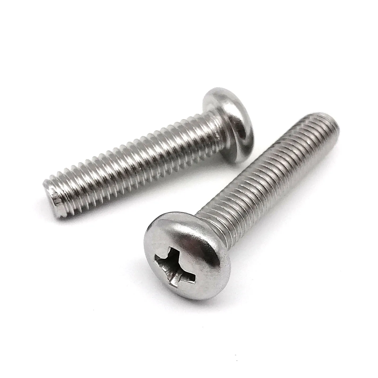 HZYUEGOU 50 Stück M1 M1.2 M1.4 M1.6 M2 M2.5 M3 M4 Mikro Kleine Schwarze A2 304 Edelstahl Kreuzschlitz-Phillips-Flachkopfschrauben Rundbolzen – Detail 4