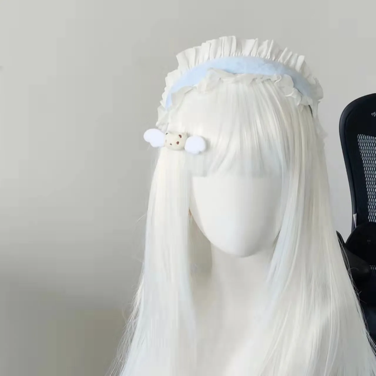 Harajuku Gothic Y2K Zoete Kant Haar Hoepel Halloween KC Hoofdband Vrouwen Meisje Lolita Punk Haarbanden Haaraccessoires