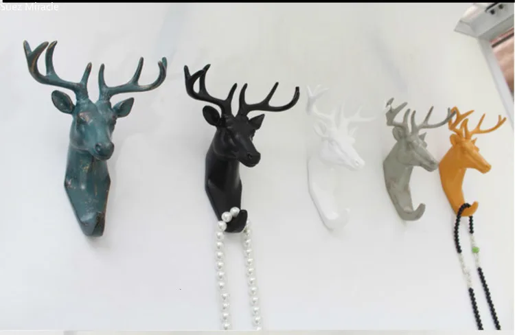 European Style Decorative Key Hook, Wall Hanging, Vintage Home Decor, Retro Hanger, Cafe, Bar, Shop Wall, Animal Coat Hooks,
