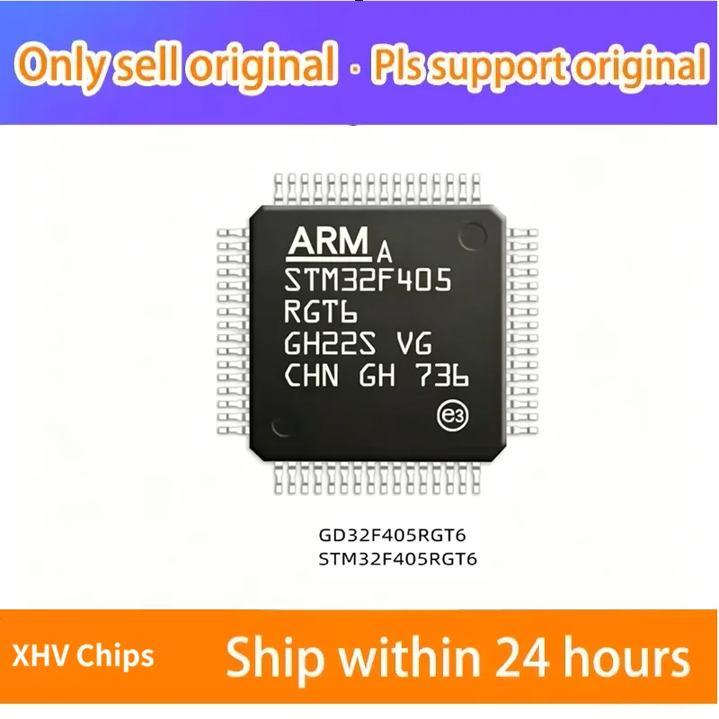 XHV 10pcs STM32F405RGT6 GD32F405RGT6 32F405RGT6 QFP64 Chipset for Electronic Components Market