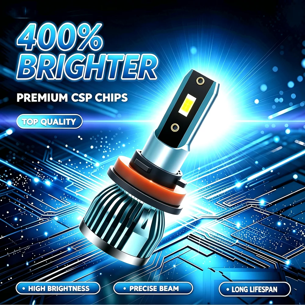 LED Headlight Headlamp High/Low/Fog Light No wiring, no tool, no sweat For Nissan Sentra 2013 2014 2015 2016 2017 2018 2019-2023