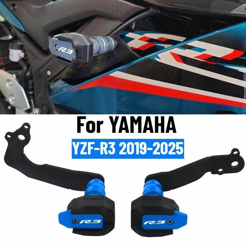 Falling Protection For YAMAHA YZF-R3 YZF R3 2019-2025 Motorcycle Crash Pad Frame Slider Fairing Guard Protector Accessories