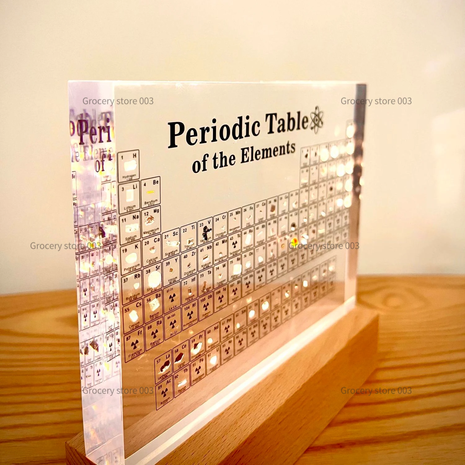 83Periodic table elements in kind embedded specimens Graduation Festival gifts popular science display acrylic desktop ornaments