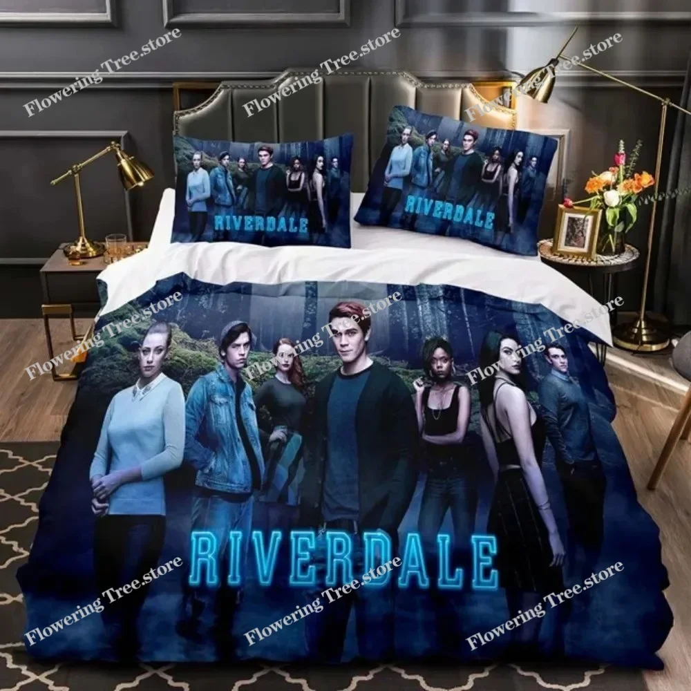 

New Movie Riverdale Bedding Set Teens Boys Duvet Cover Set with Pillow Cover Comforter Set Single Queen King Full Size Bed Linen