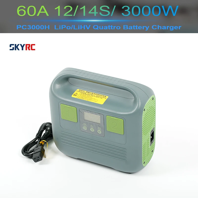 SKYRC PC3000H 60A 12/14S 3000W Charger with Built-industry CAN Bus Communication for Smart Battery Lithium Battery