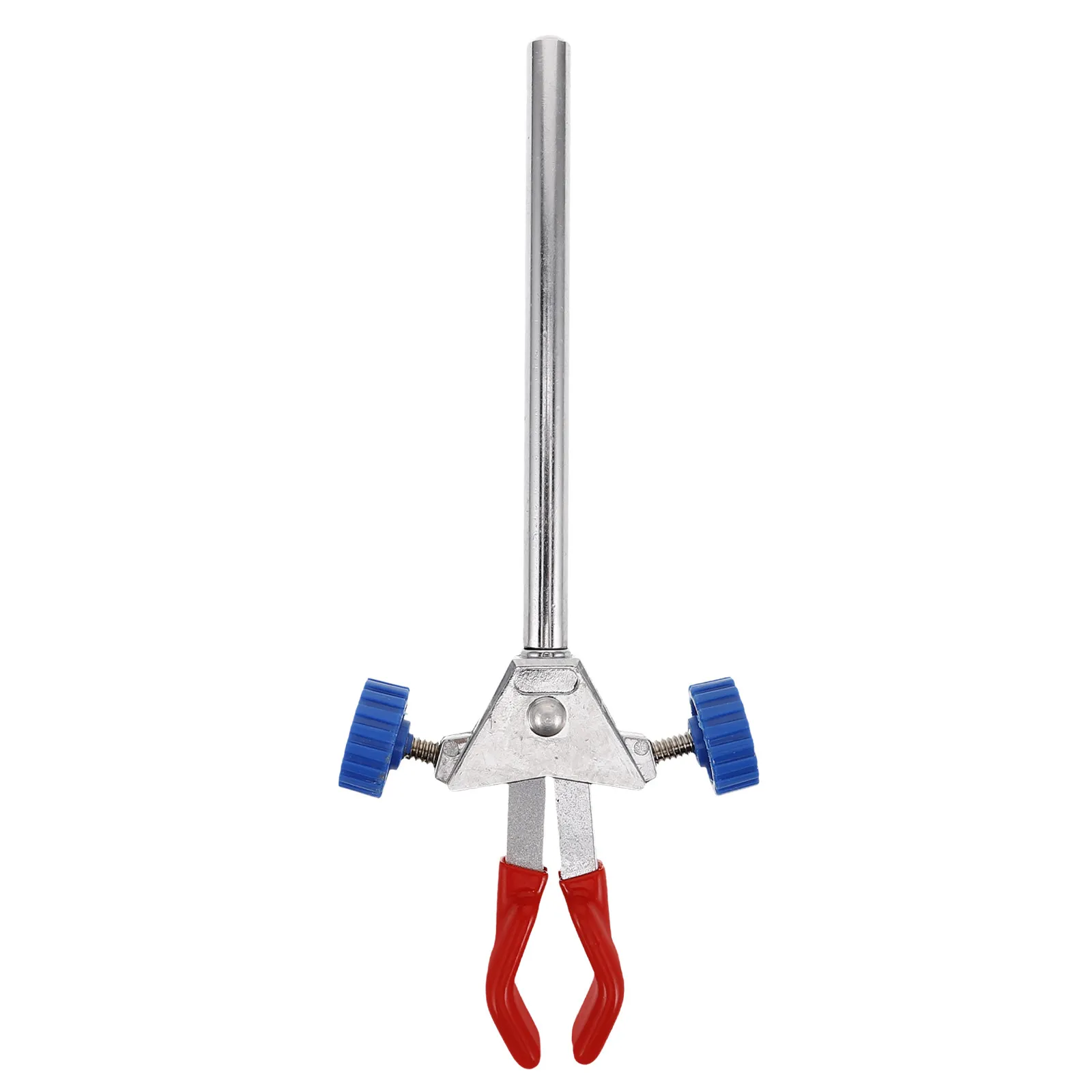Lab Clamp 2 Prong Single Adjustable Red Swivel Extension Clamp Multipurpose Laboratory Test Tube Holder Beaker Clip Lab
