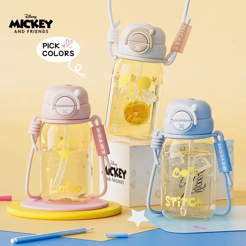 

Детская чашка для воды Disney New Style — пищевая термостойкая, стильная прямая бутылка для питья и соломинки PPSU для школы