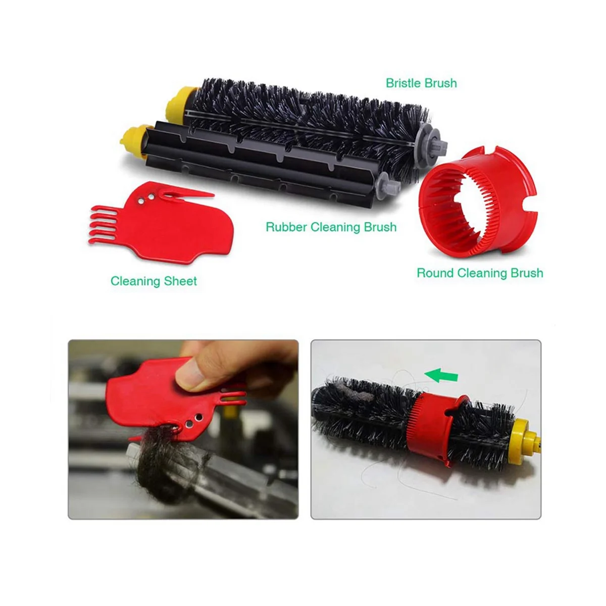 아이로봇 룸바 600 시리즈용 교체 필터, 605 610 614 615 616 620 625 630 청소기, 진공 비터 사이드 브러시