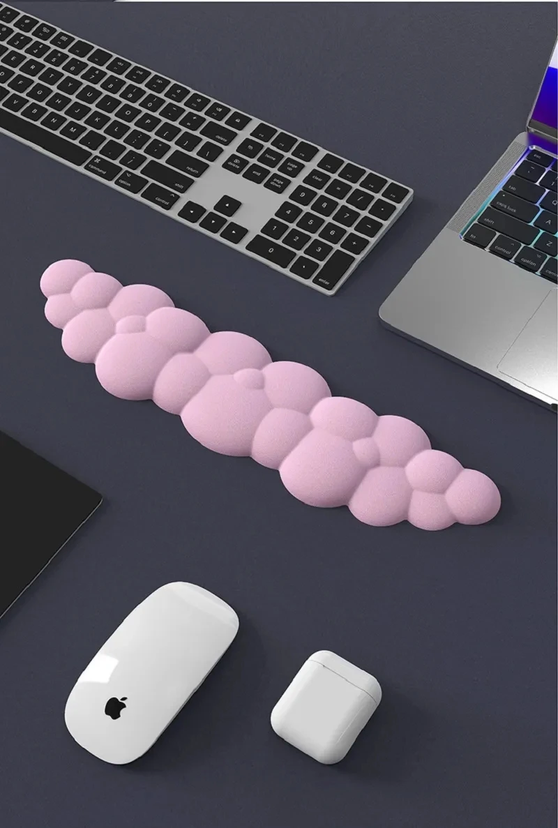 Cloud Gradient Gaming Keyboard Pad Wrist Pad Cloud Wrist Pad Mouse Pad Ergonomic Laika Foam Memory Non-Slip Support Office