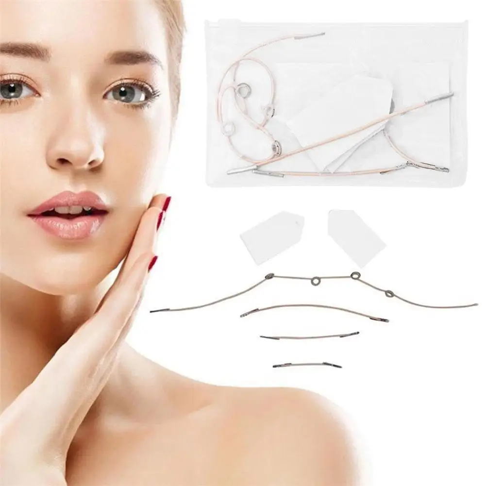 40Pcs/Set Instant Invisible Face Stickers Neck Eye Double Chin Lift V-Shape Refill Tapes Thin Makeup Facelifting Patch Adhesives