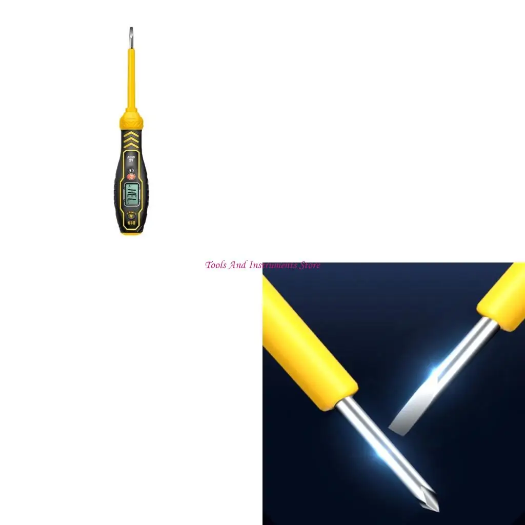 

Live Wire Detector Measuring Pen with Alarm NCV Probes Tester Pen Backlit Screen Tester C7AC