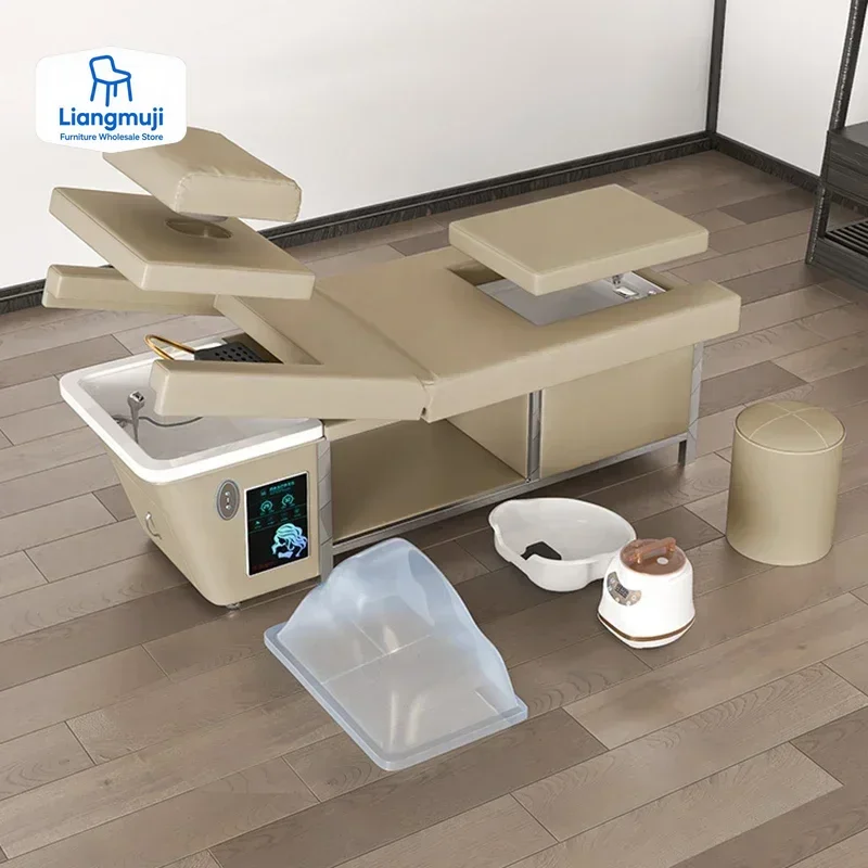 

Spa Hair Bed Shampoo Backwash Beauty Salon Basin Stand Mobile Massage Chair Styling Headspa Table Water Wash Muebles Para Spa